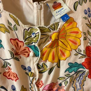 Farm Rio Puff Sleeve Floral Jumpsuit thumbnail 6