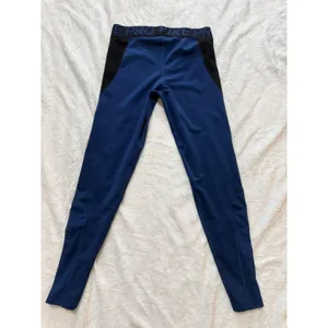 Nike Women’s Compression Leggings Blue/Black Dri-Fit Size L thumbnail 5