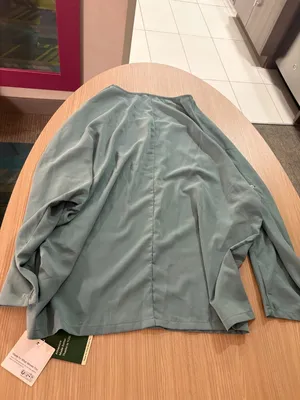 Halara V Neck Blouse XL Xtra Large Seafoam Light Green Long Sleeve NEW Casual thumbnail 3