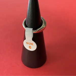 Bomb Party RBP6635 “Yours in a Heartbeat” LC Topaz on Rhodium Size 6 Ring NWT thumbnail 3