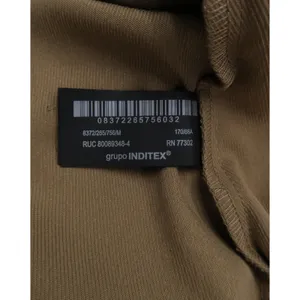 Zara‎ Womens Camel Tan Zip Up Utility Jacket Drawstring Waist Size M thumbnail 3