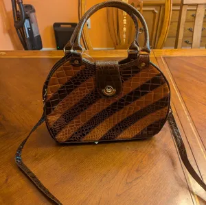 Renaissance Leather hand bag 👜 Brown thumbnail 9