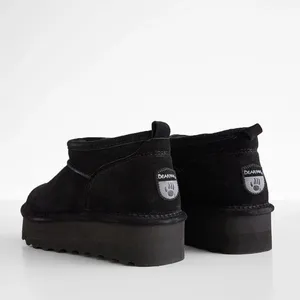 BearPaw Retro Super Shorty Platform Leather Ankle Boots, NWT, Size 9 thumbnail 3