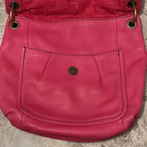 Fossil Long Live Vintage Leather Shoulder Bag SHB5054 Pink Pebbled Leather thumbnail 16