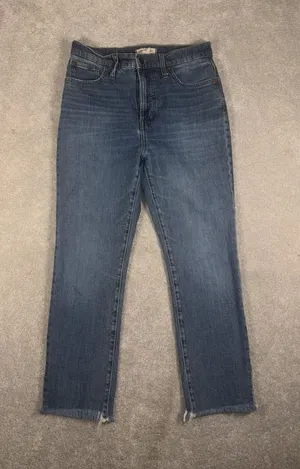 madewell the perfect‎ vintage jean 29 Raw Hem Side Slit Med Wash thumbnail 1