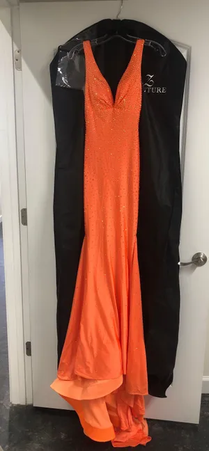Johnathan Kayne 9213 Crystal Studded Empire Waist Fitted Mermaid Gown thumbnail 2