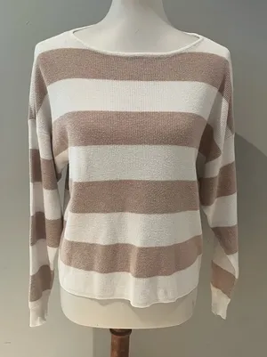 Cyprus | Crew neck striped sweater thumbnail 1