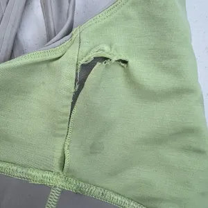 Lululemon Size 6 Energy Bra Medium Support Stretch B / C Cup Gray Lime Green thumbnail 10