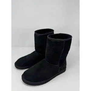 UGG Australia Womens Boots Black Suede Classic Short Fleece Pull On Winter US 9 thumbnail 3