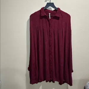 Free People Size Medium Spin Me Tunic Shirt Dress thumbnail 3