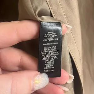✨Express Tan Khaki Trench Sz Small Coat✨ thumbnail 7