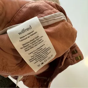 Wilfred Linen Burnt Orange Drawstring‎ Shorts Size XS thumbnail 8