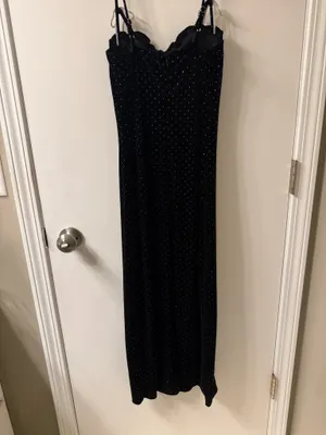 Altar’d State Black Glitter Maxi Dress thumbnail 7