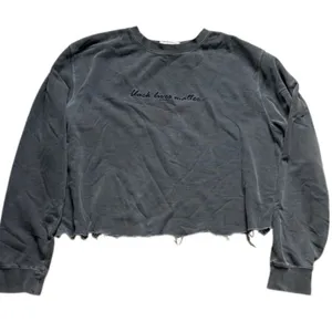 Phenomenal Black Lives Matter Embroidered Sweatshirt Gray Medium Cropped thumbnail 1