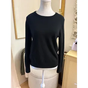 Quince Mongolian Cashmere Crewneck Sweater In Black Size Small thumbnail 2