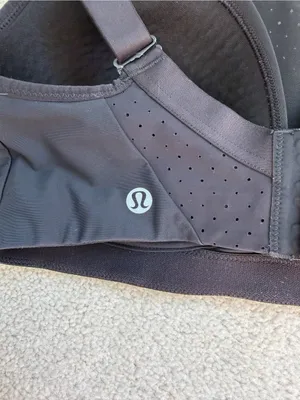 Lululemon Run Times Bra High‎ Support Black 32DD Adjustable Sports Bra thumbnail 3
