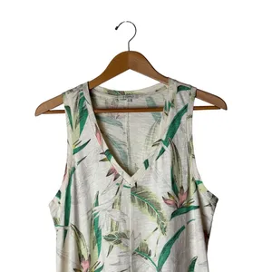 Z Supply Reverie Dress Women Large White Birds Of Paradise Floral Midi Tropical thumbnail 4