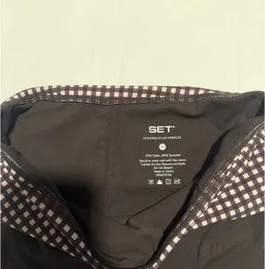 Set Active Breathe Gingham Fold-Over Shorts thumbnail 6