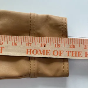 Maeve Tan Camel Tone Faux Leather‎ Oversized Jacket Size XXS thumbnail 10
