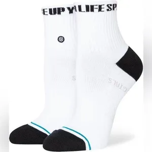NWT Stance SPICE GIRL -HAI SI JA QUARTER SOCK Sz. S thumbnail 1