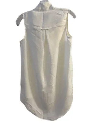 Serena Williams Signature Statement Sleeveless Cowl Neck Blouse Off-white Size S thumbnail 6