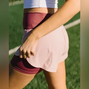 ZYIA Active Muted It’s a Mood Shorts Mauve Pink Size L thumbnail 5