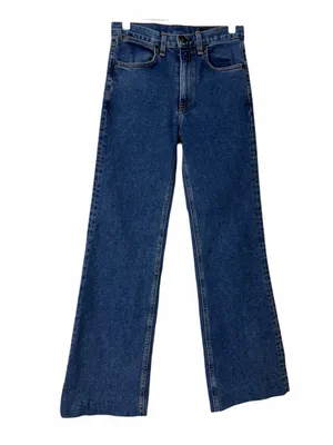 Rag & Bone Womens Jeans Size 26 Wide Leg Mid Rise Raw Hem Blue Denim Made USA thumbnail 7