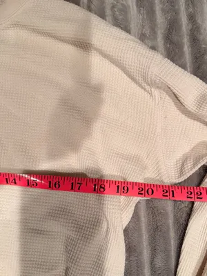 TNA Cream Cropped Waffle Knit Long‎ Sleeve Top thumbnail 5