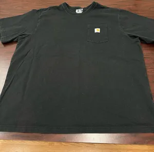 Carhartt Men’s Black Short Sleeve Pocket Shirt Size 2XL thumbnail 1