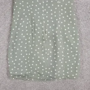 Vintage 90's Ice Cube by Michael Dress Womens 12 Green Polka Dot Rayon Mod Retro thumbnail 7