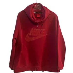 Nike Women's Funnel Neck Hoodie Red Size L Long Sleeve Casual‎ thumbnail 1