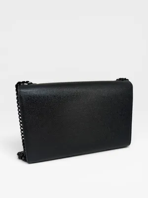 YSL Saint Laurent AUTHENTIC Black Leather Monogram Chain Crossbody Bag WITH COA thumbnail 7