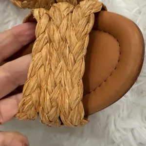 Andre Assous Tan Braided Wedges Size 5 thumbnail 2