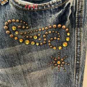 Vintage Y2K 7 For All Mankind Bootcut Jeans Women’s Sz 29 Studded Low Rise NWT thumbnail 4