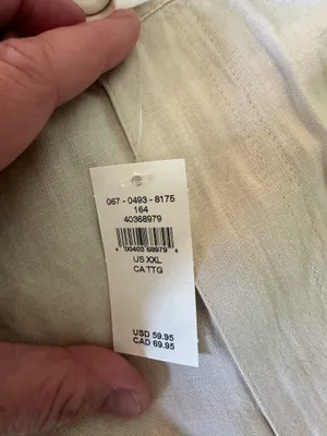 Aerie 2 Piece Set Women XXL Beige Linen Blend Wide Leg Pants Ribbed Tank NEW thumbnail 5