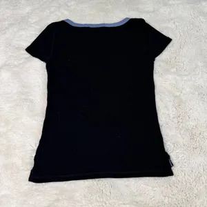 Vintage Ralph Lauren Jeans Co. Black Tee Blue Denim Neckline thumbnail 2