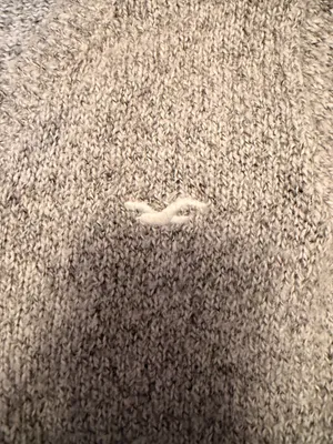 Hollister Gray V-Neck Sweater thumbnail 2