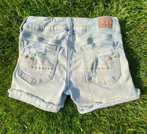 Light Wash High Waisted  Shorts thumbnail 2