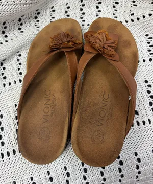 Vionic sandals in beige thumbnail 1