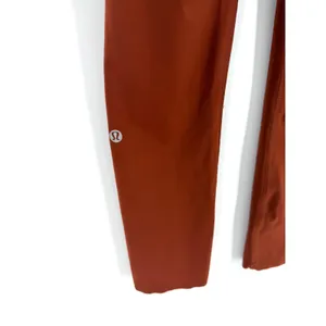 Lululemon Fast and Free High-Rise Crop 23" Size 6 Leggings Dark Terracotta thumbnail 6
