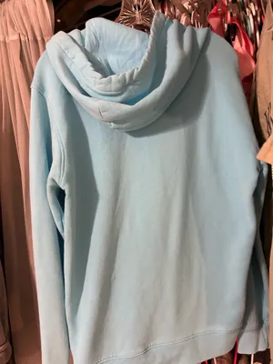 Light blue/turquoise Hollister relaxed hoodie thumbnail 2