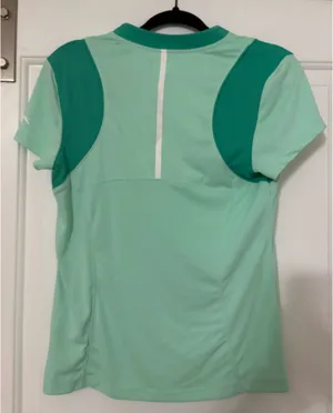 This is a Slazenger Golf Polo Hydro-Dri Tech 1/4 Zip Shirt in Frosted Mint thumbnail 3