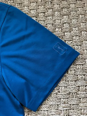 PGA TOUR Men’s Polo Shirt XXL Teal Blue Airflux Performance Golf Polo thumbnail 4