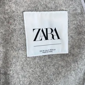 ZARA Wool Blend Coat Women’s‎ Medium Tailored Double Button Car Coat Oversized thumbnail 6
