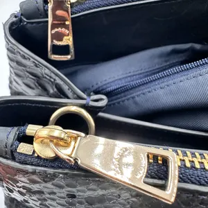 Coach Stanton Carryall handbag in stamped snakeskin leather Dark blue thumbnail 11