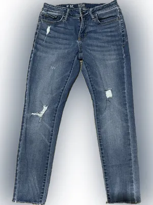 a.n.a Blue Distressed‎ Skinny Jeans thumbnail 1