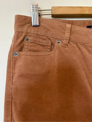 Marks & Spencer Collection Corduroy Straight Leg Pants Golden Tan US 8 thumbnail 4