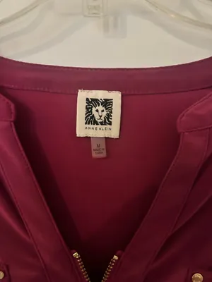 Magenta Anne Klein Blouse thumbnail 2