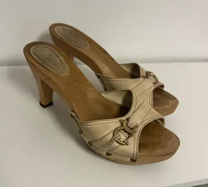 bally wood heels Tan Size 8 thumbnail 1