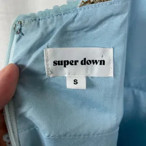 Revolve Superdown Blue Star Print Sequin Dina Mini Dress Sz.S thumbnail 8